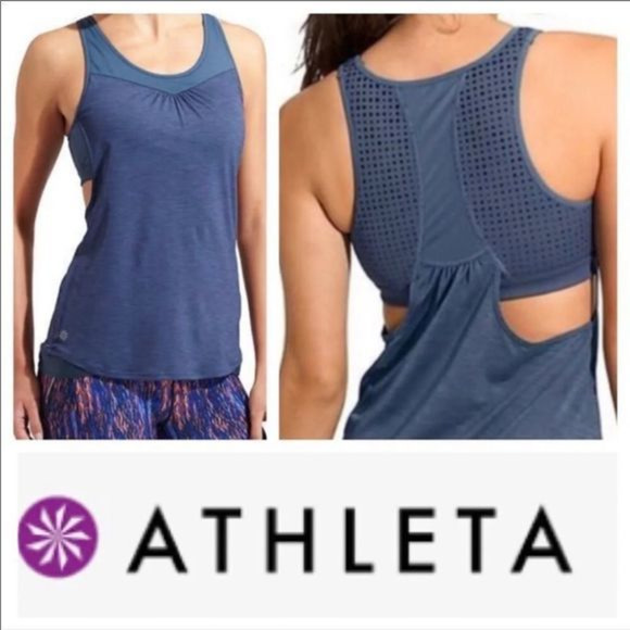 Athleta Gel Mesh Supercharged 2 in 1 Tank Top XXS - Picture 1 of 11